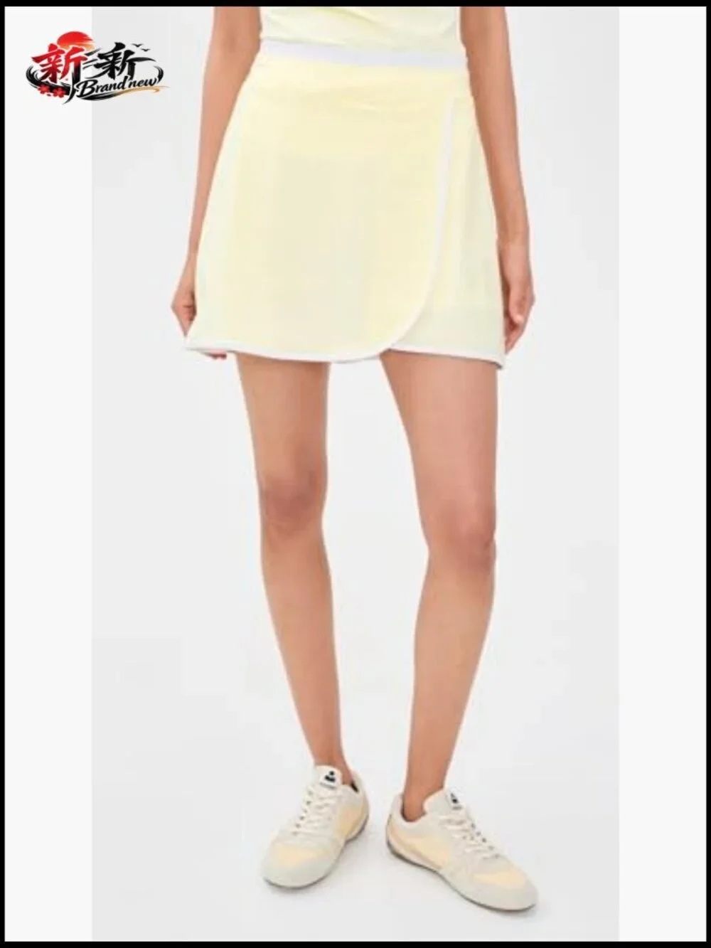 Women's Tennis Skort with Built-in Shorts and Slip Pockets